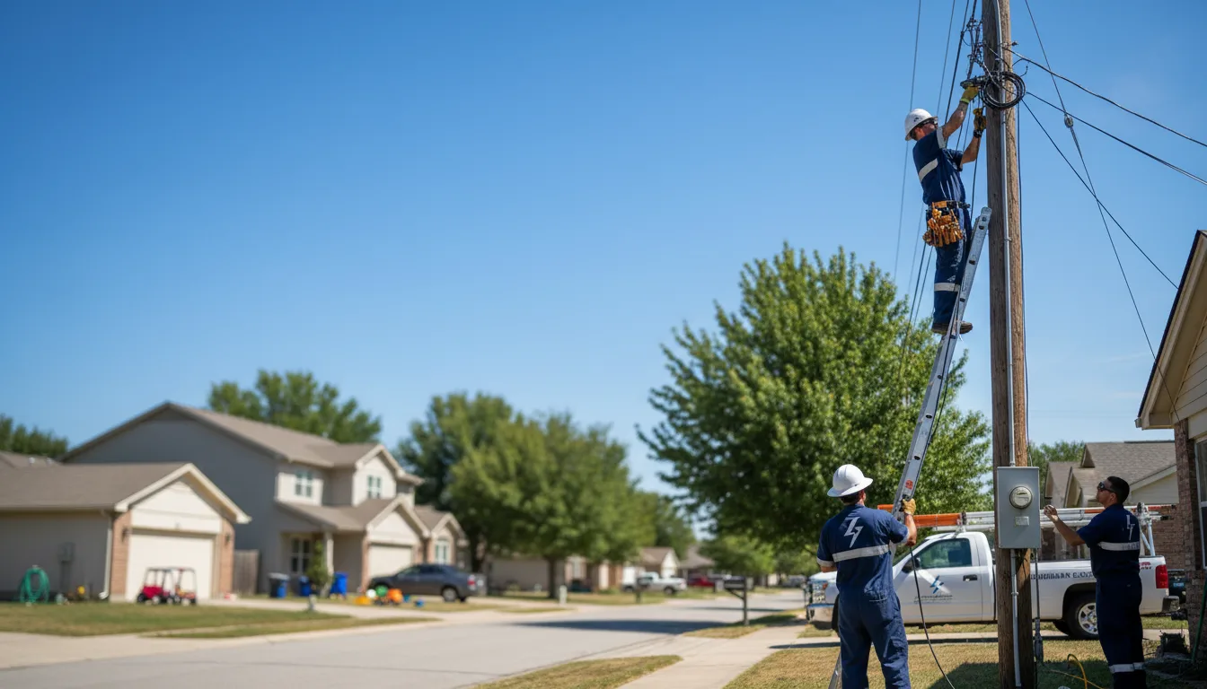 Residential electrician providing installation services in Lynchburg, MO